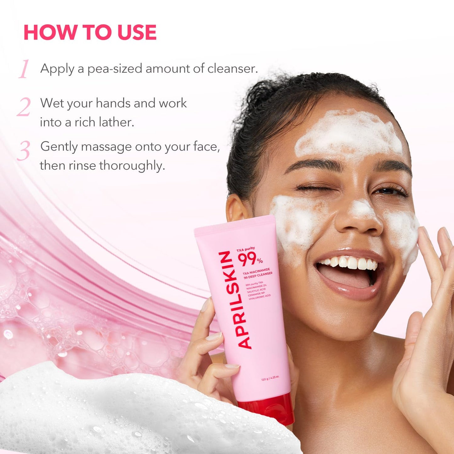 TXA Niacinamide Pink Bubble Gum Deep Cleanser