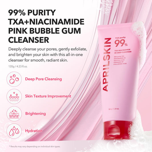 TXA Niacinamide Pink Bubble Gum Deep Cleanser