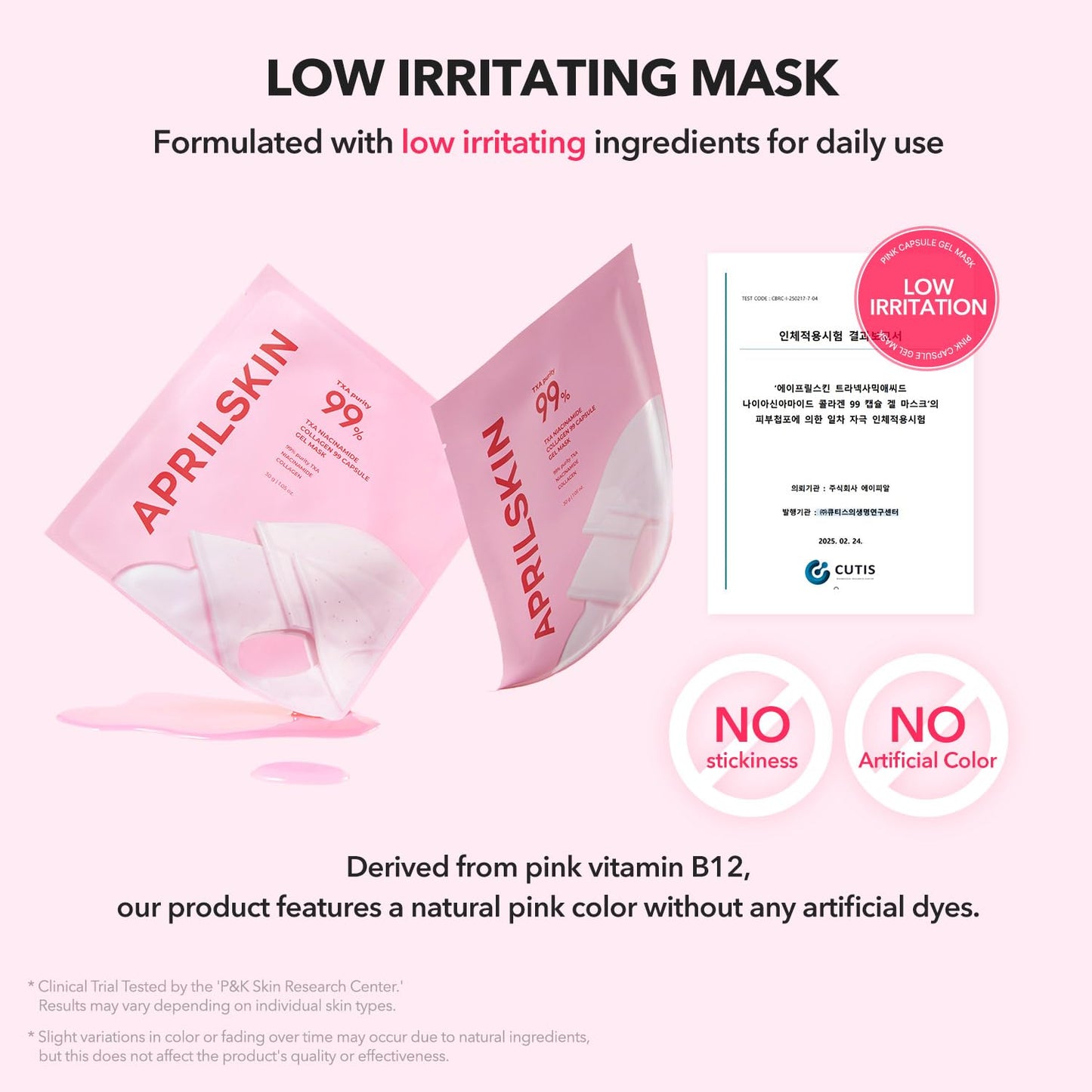 TXA Pink Capsule Gel Mask 4EA